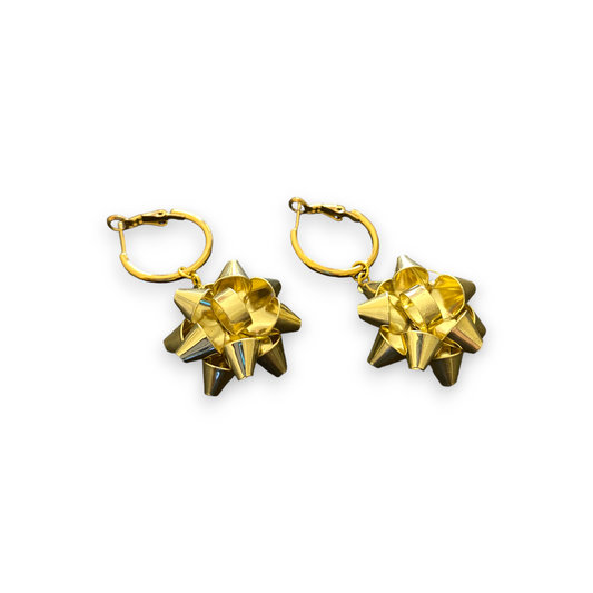 Bowtique Gold Earrings