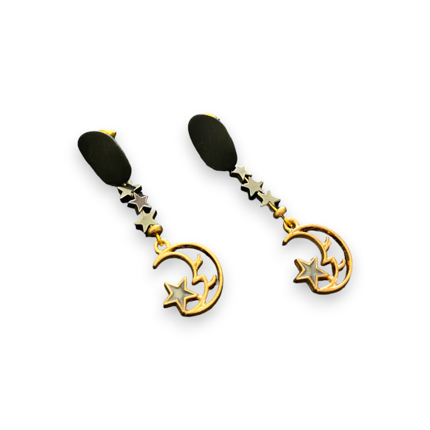 Black Moon Earrings