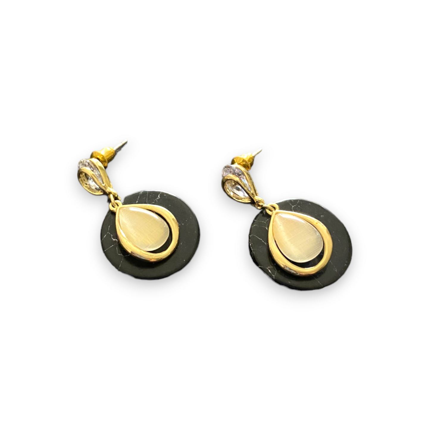 Black Tear Earrings