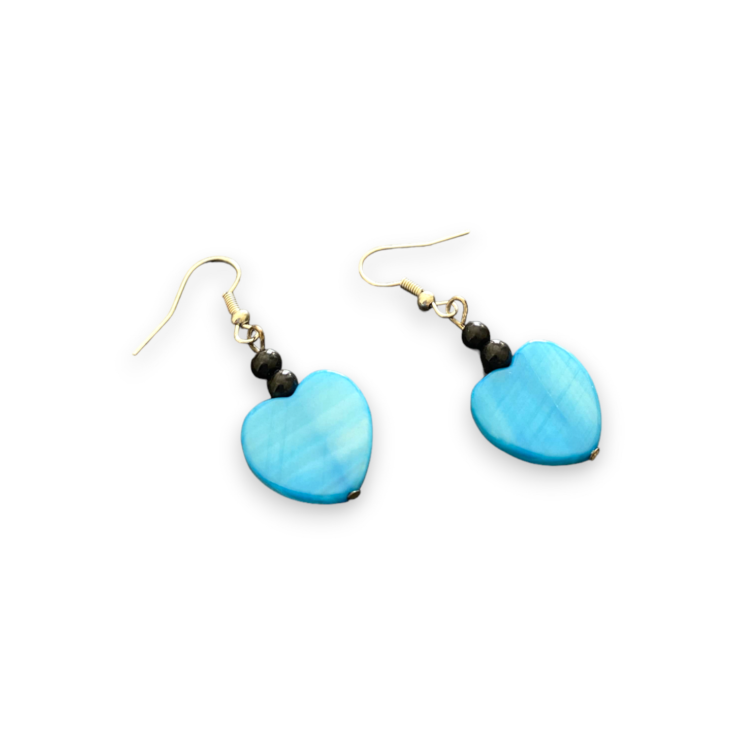 Blue Heart Earrings