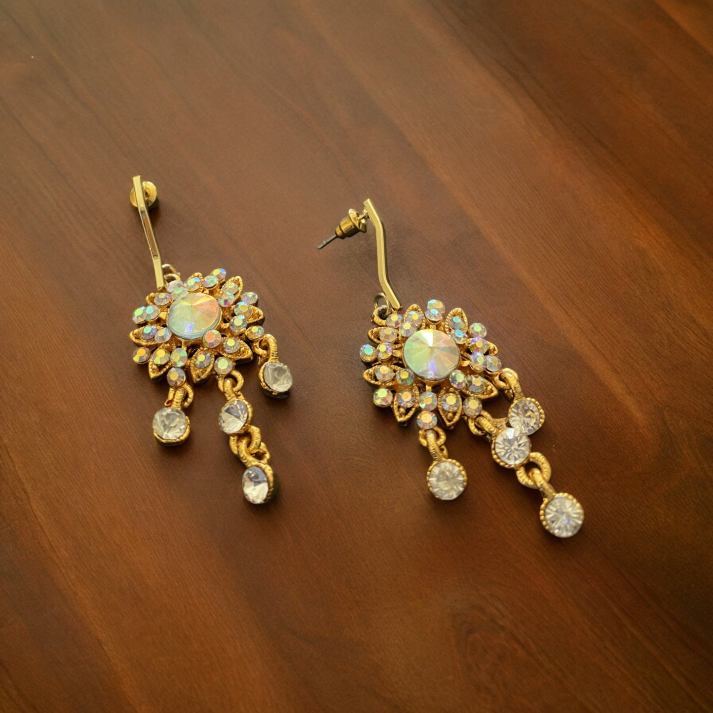 Dripping Crystal Earrings