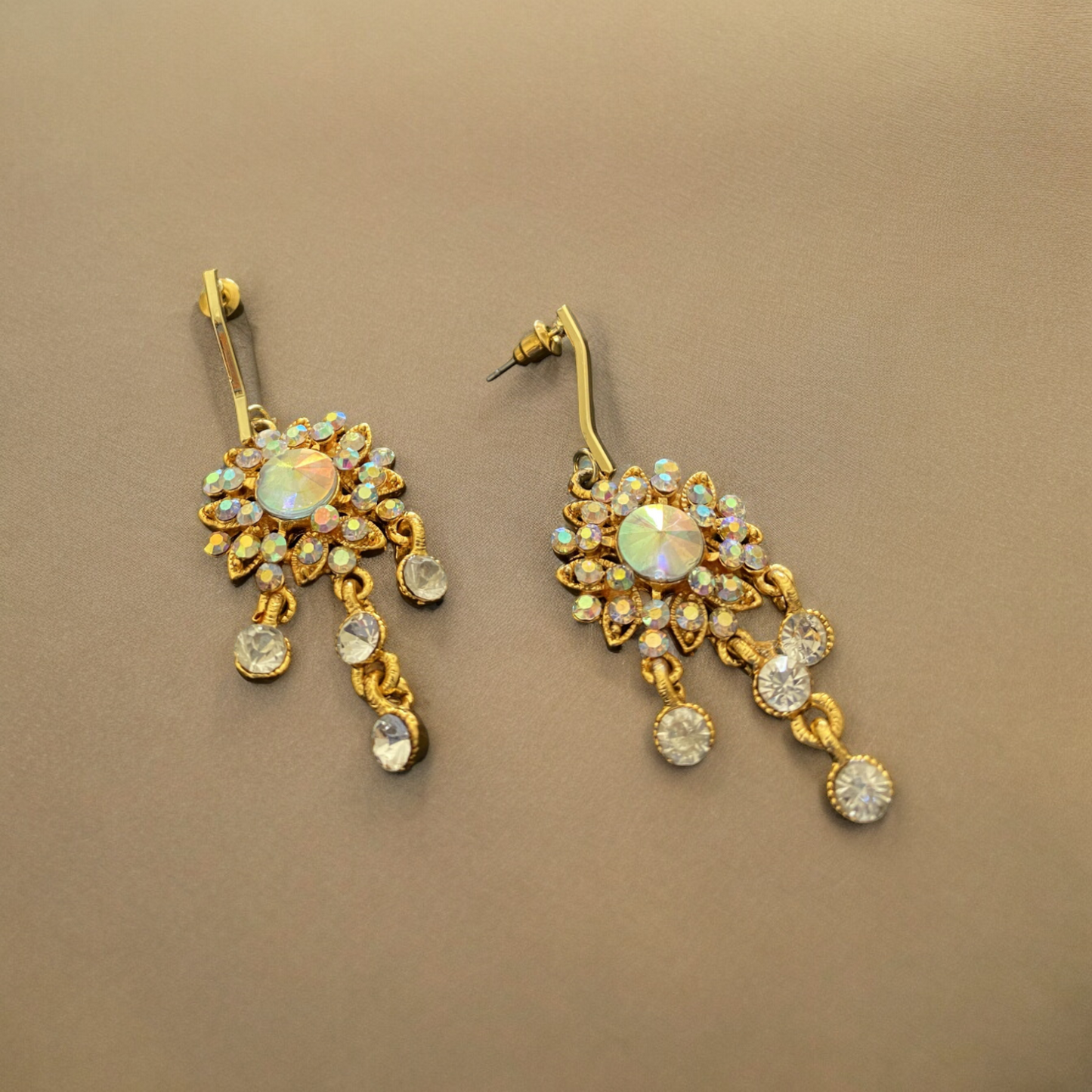 Dripping Crystal Earrings