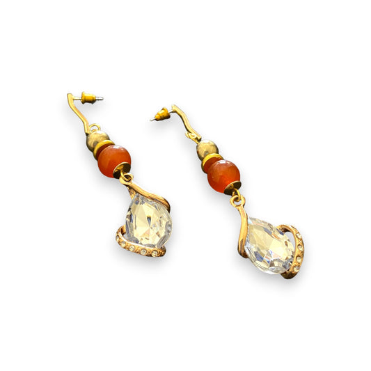 Gilded Citrine Dangles