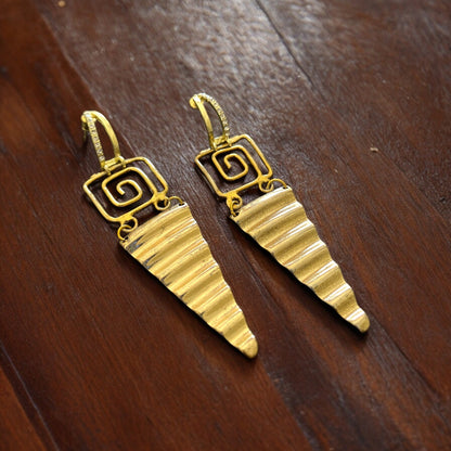 Gilded Geometric Elegance Earrings