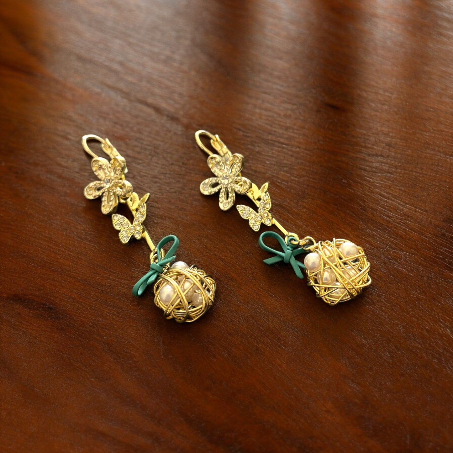 Gilded Greenery Earrings