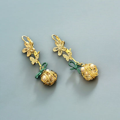 Gilded Greenery Earrings