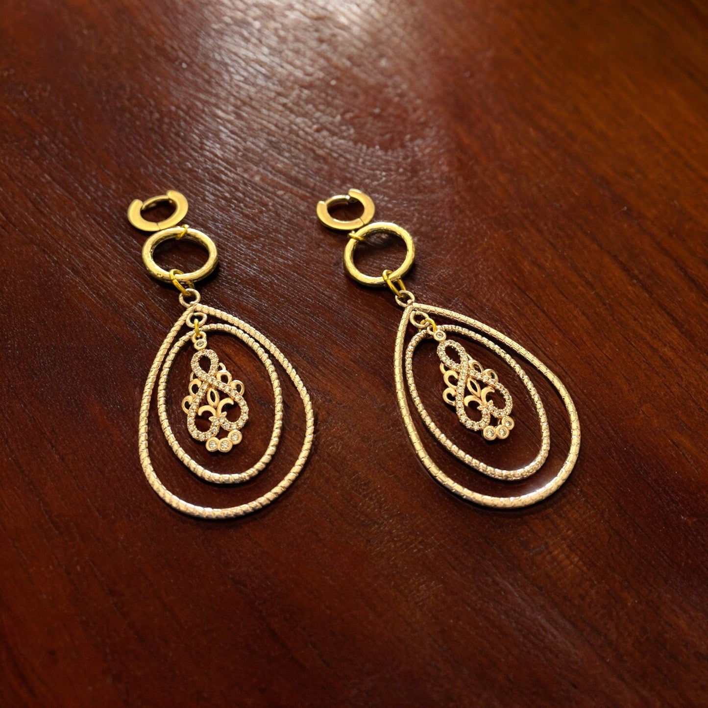 Gold Duo Hoop Earrings