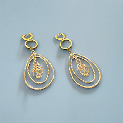 Gold Duo Hoop Earrings