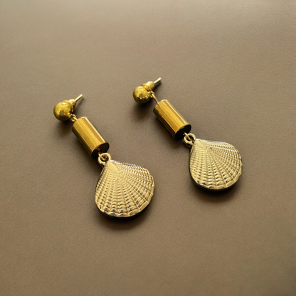 Golden Shell Earrings